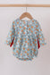 Red santa claus cookie french knot ruffle bubble