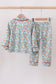 Santa claus cookie print pajams set
