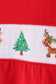 Red christmas tree reindeer smocked top