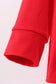 Red christmas tree reindeer smocked top