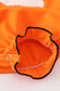 Orange halloween bluey french knot ruffle bubble
