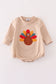 Beige turkey french knot bubble