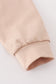 Beige turkey french knot ruffle top