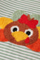 Green turkey french knot stripe pants set