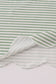Green turkey french knot stripe pants set