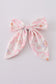 Pink nutcracker print sailor bow