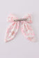 Pink nutcracker print sailor bow