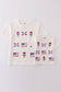 Flag bow ice-cream sequin mom&me top