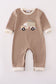 Khaki vehicle applique romper