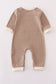 Khaki vehicle applique romper