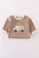 Khaki vehicle applique romper