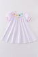 Valentine's day heart embroidery girl dress