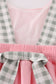 Pink easter cross french knot girl dress