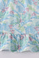 Tropical rainforest plant print dress