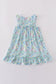 Tropical rainforest plant print dress