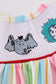Stripe Dr. Seuss embroidery smocked bubble