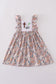 Easter blessings he is risen embroidery girl dress