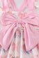 Pink easter bunny bow girl dress