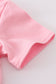 Pink bow sequin mom&me top