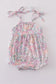 Pink blush garden bloom print bubble