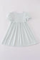 Blue he is risen embroidery dress