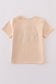 Cream cross french knot top
