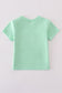 Green seersucker sailboat embroidery top