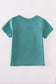 Blue deer applique top