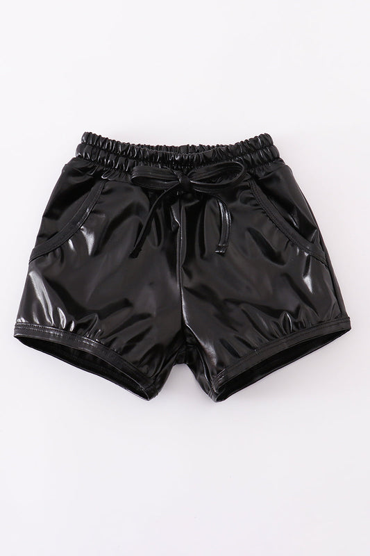 Black laser shorts