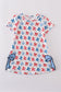 Bow applique print mom&me dress