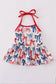 Bow print mom&me top