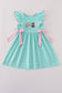 Blue character applique dress