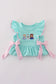Blue character applique dress