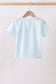 Blue School Apple French Knot Top