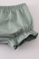 Sage lace ruffle bloomer set