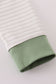 Sage fish french knot stripe top