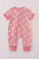Halloween ghost print ruffle romper