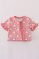 Halloween ghost print ruffle romper