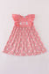 Halloween ghost embroidery ruffle dress