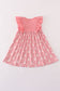 Halloween ghost embroidery ruffle dress