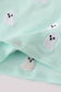 Green ghost embroidery top