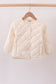 Cream quilted jacket
