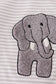Alabama polka dot elephant french knot stripe top