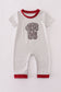 Alabama polka dot elephant french knot romper