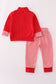 Georgia embroidery stripe pants set