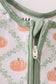 Green pumpkin bamboo romper