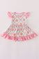 Pink pumpkin bamboo ruffle bubble