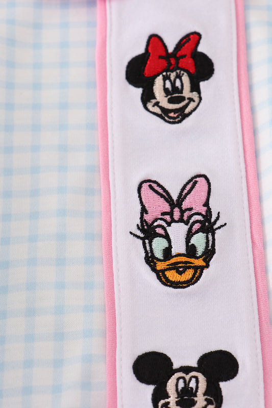 Blue character embroidery bubble