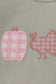 Sage pumpkin turkey applique skorts set