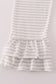 Rust Texas embroidery ruffle pants set